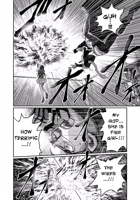 Choujin Sensen Chapter 9 page 30 - Chapter 9 : Wire Girl VS Fire Girl (First Part)