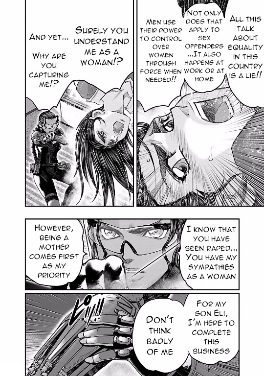 Choujin Sensen Chapter 9 page 36 - Chapter 9 : Wire Girl VS Fire Girl (First Part)