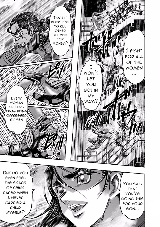 Choujin Sensen Chapter 9 page 39 - Chapter 9 : Wire Girl VS Fire Girl (First Part)
