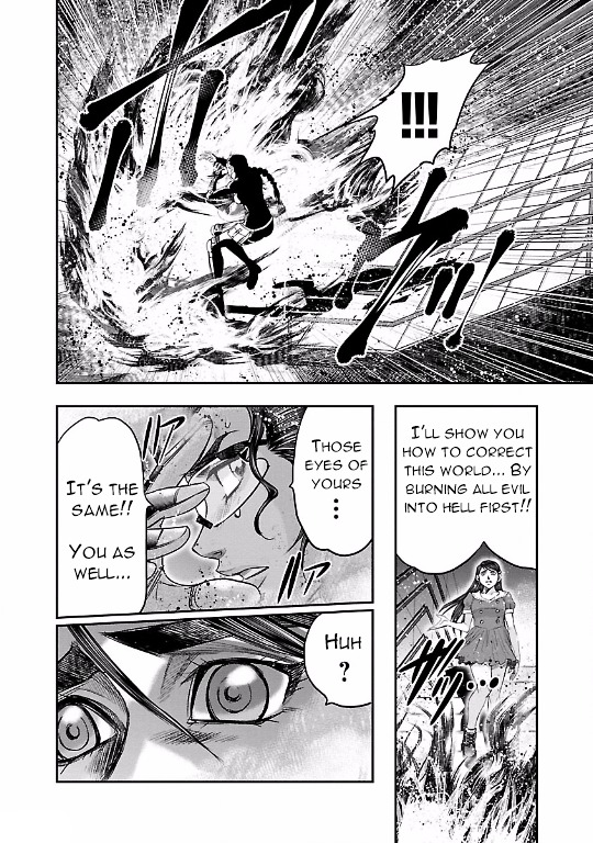 Choujin Sensen Chapter 9 page 40 - Chapter 9 : Wire Girl VS Fire Girl (First Part)