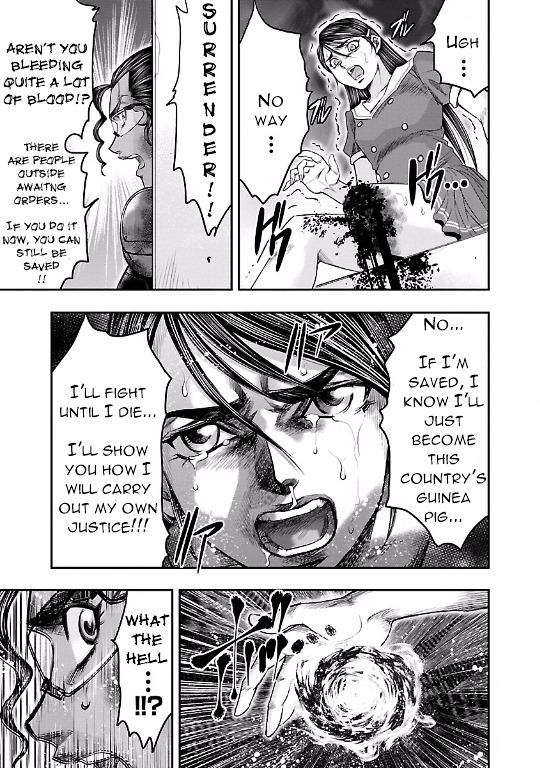 Choujin Sensen Chapter 9 page 45 - Chapter 9 : Wire Girl VS Fire Girl (First Part)