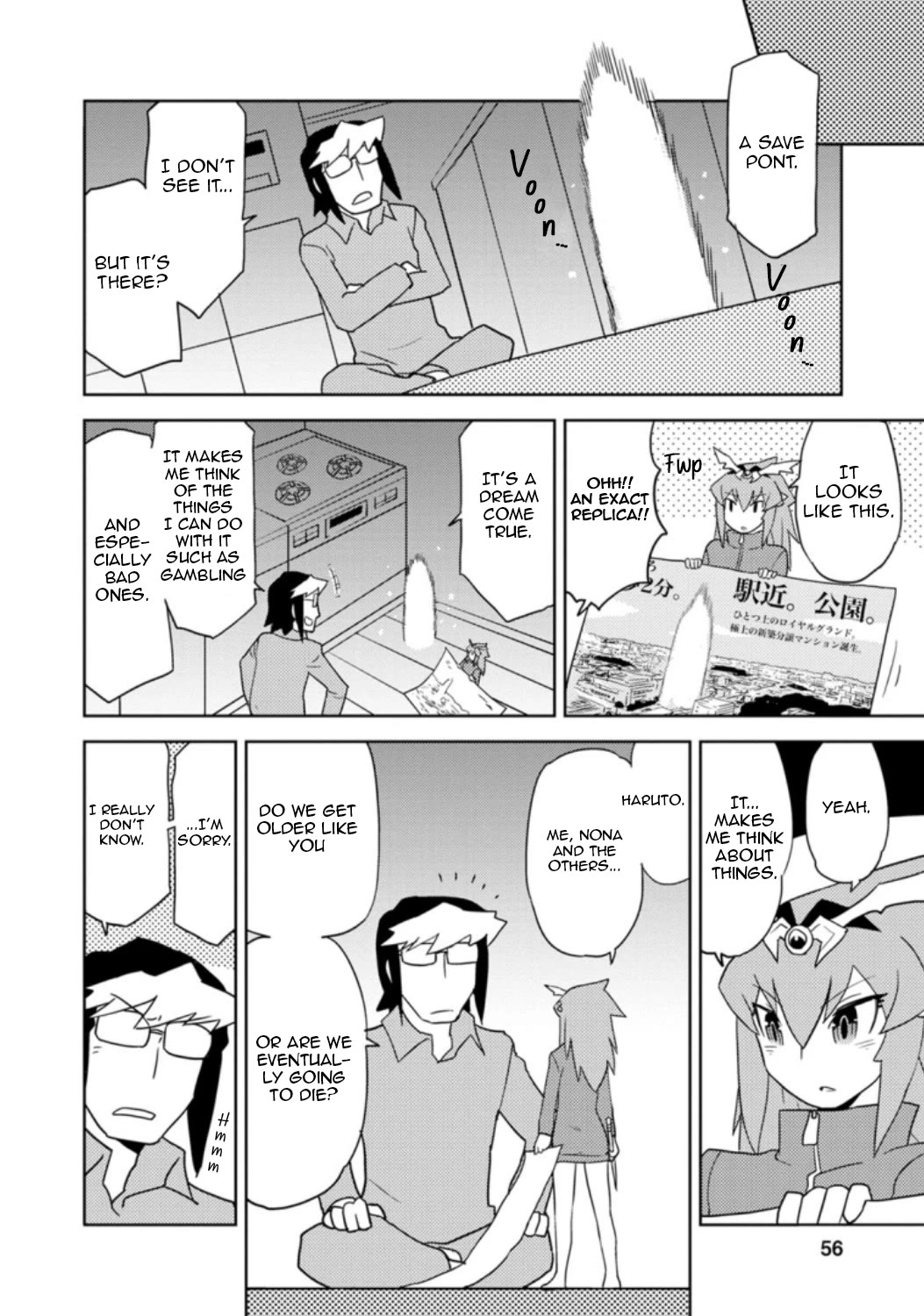 Choukadou Girls Chapter 32 page 12 - Chapter 32: Save & Load. Life is a Game