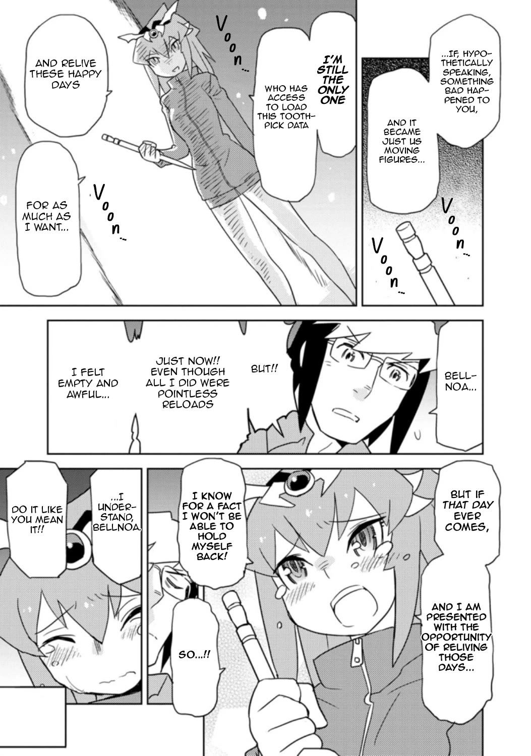 Choukadou Girls Chapter 32 page 13 - Chapter 32: Save & Load. Life is a Game