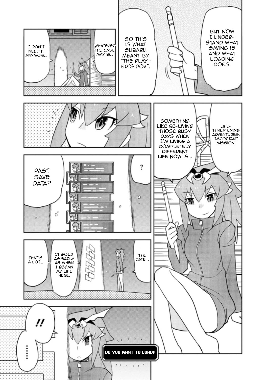 Choukadou Girls Chapter 32 page 5 - Chapter 32: Save & Load. Life is a Game