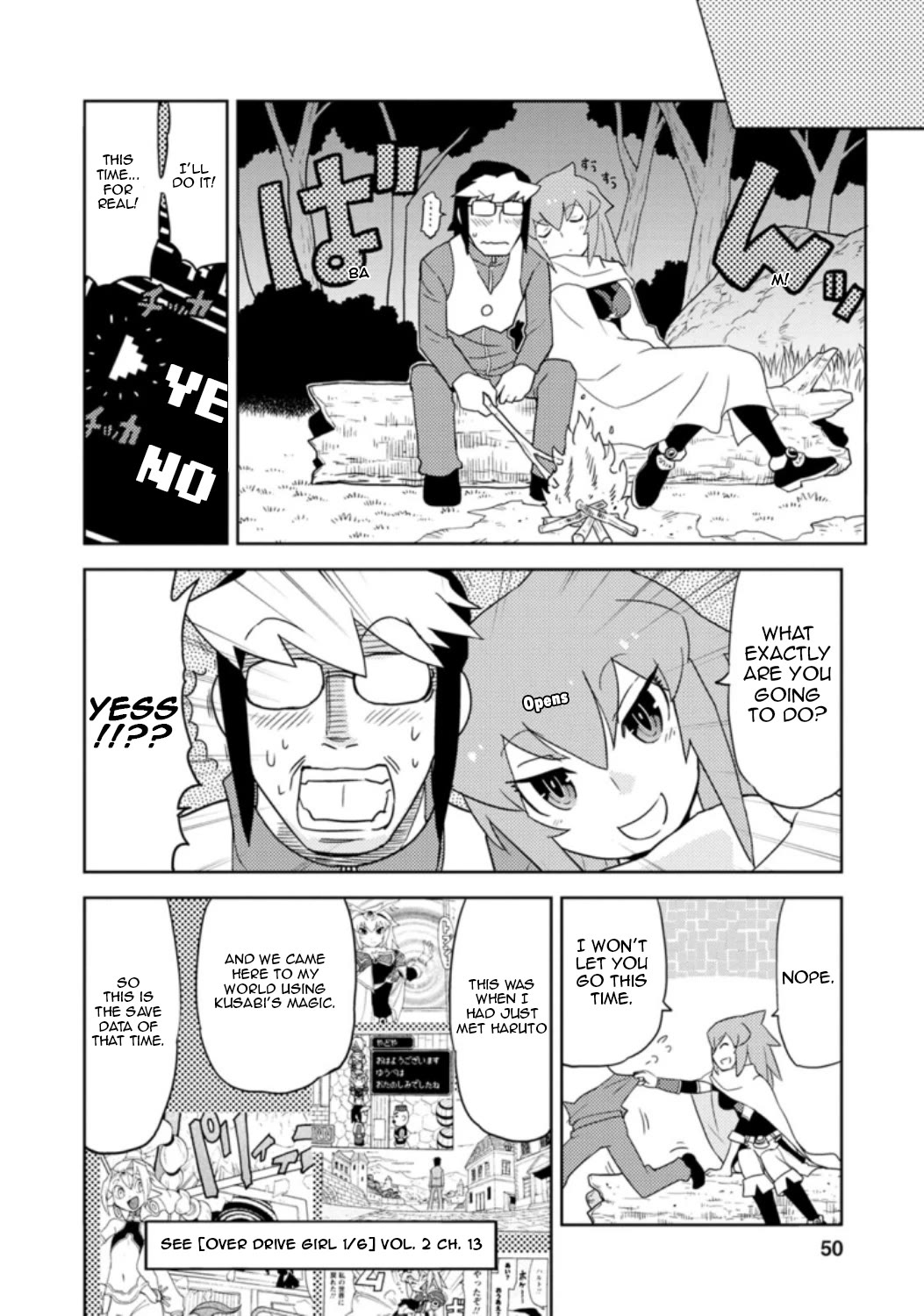 Choukadou Girls Chapter 32 page 6 - Chapter 32: Save & Load. Life is a Game