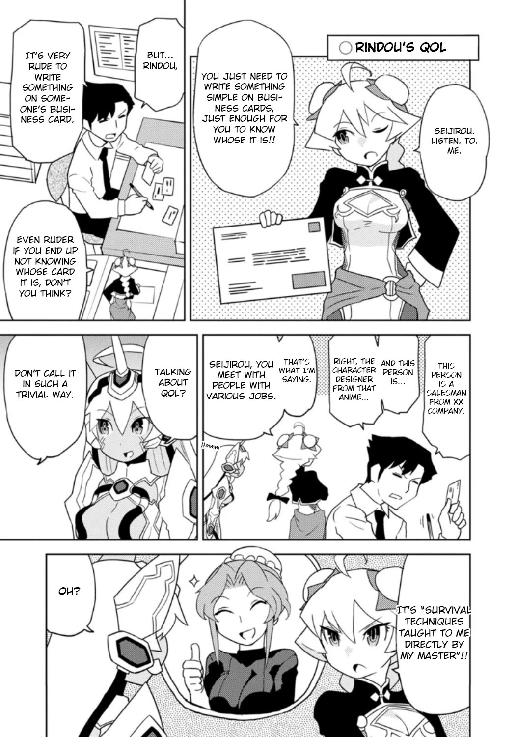 Choukadou Girls Chapter 33 page 11 - Chapter 33: QOL and OBQ