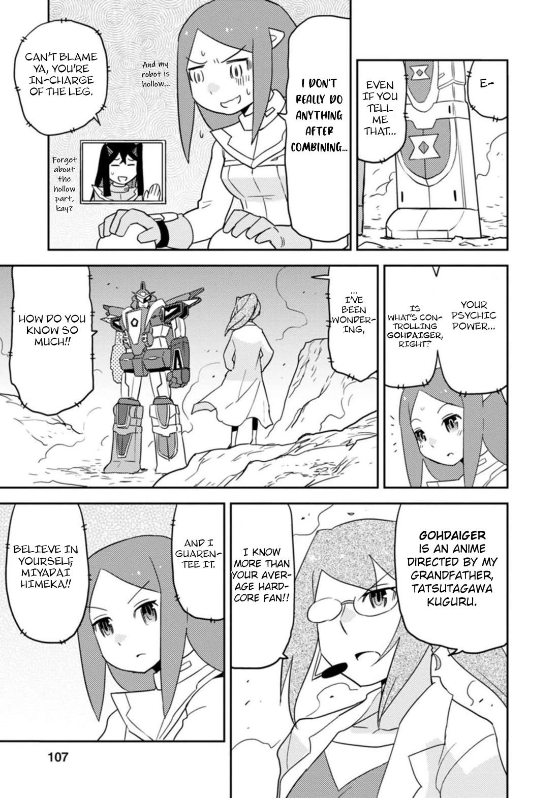 Choukadou Girls Chapter 46 page 7 - Chapter 46: Finishing Move!! Daiger Shine Flash