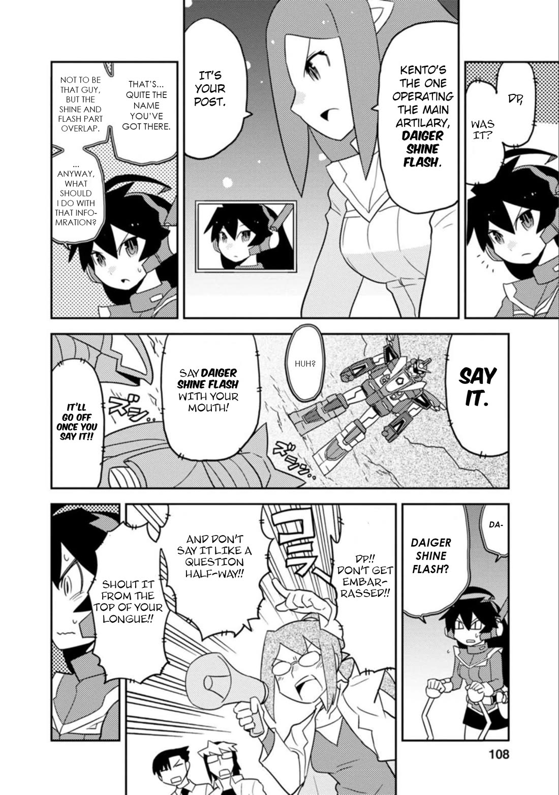 Choukadou Girls Chapter 46 page 8 - Chapter 46: Finishing Move!! Daiger Shine Flash