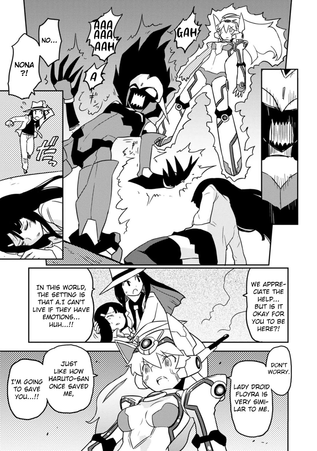Choukadou Girls Chapter 59 page 12 - Chapter 59: The Planet Where AI Awakens