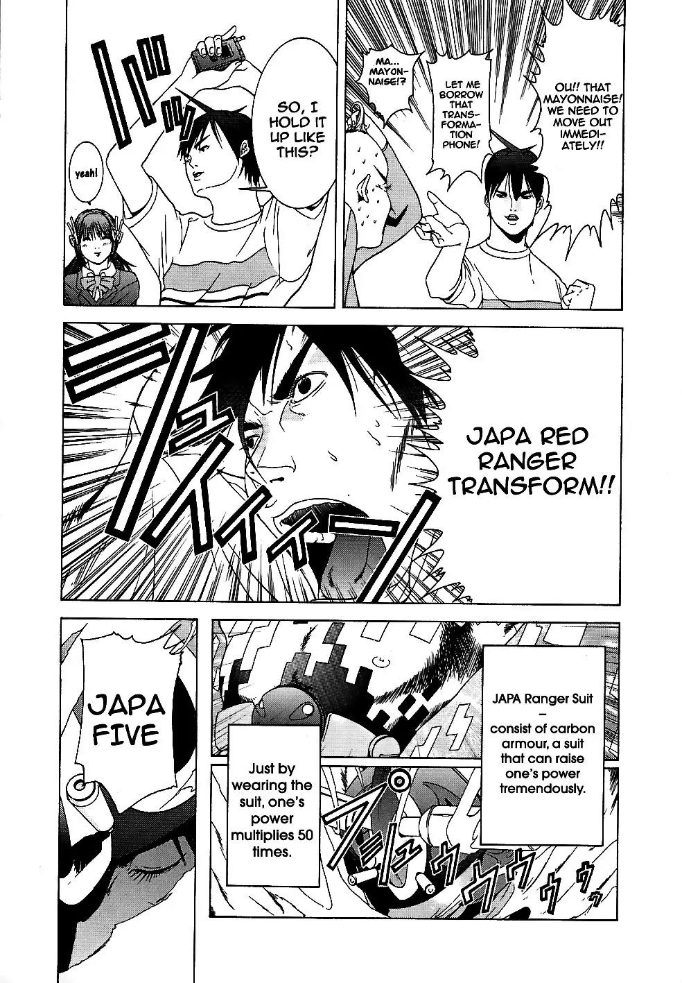 Choumukiryoku Sentai Japafive Chapter 1 page 21 - Chapter 1