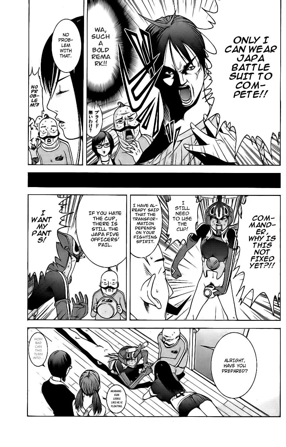 Choumukiryoku Sentai Japafive Chapter 4 page 8 - Chapter 4: Akabane-kun is Floating in the Skies