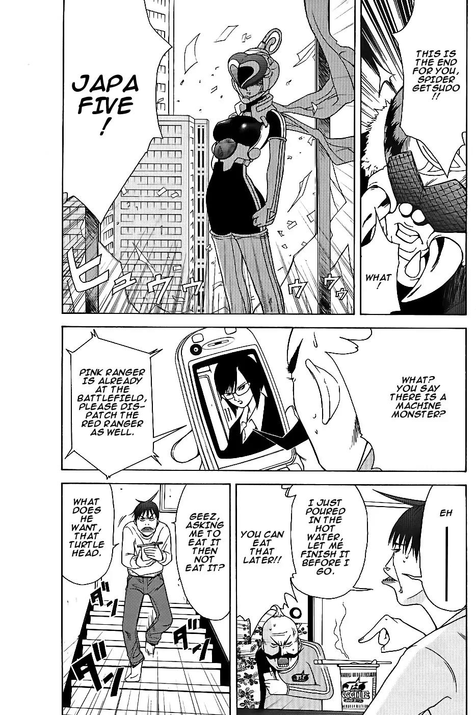 Choumukiryoku Sentai Japafive Chapter 6 page 11 - Chapter 6: Come Even If You Die Once!!