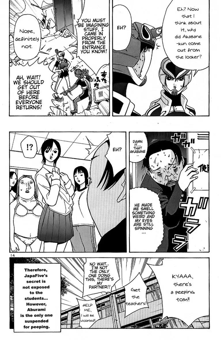 Choumukiryoku Sentai Japafive Chapter 7 page 15 - Chapter 7: Tamago Nioi - Smells Like Egg