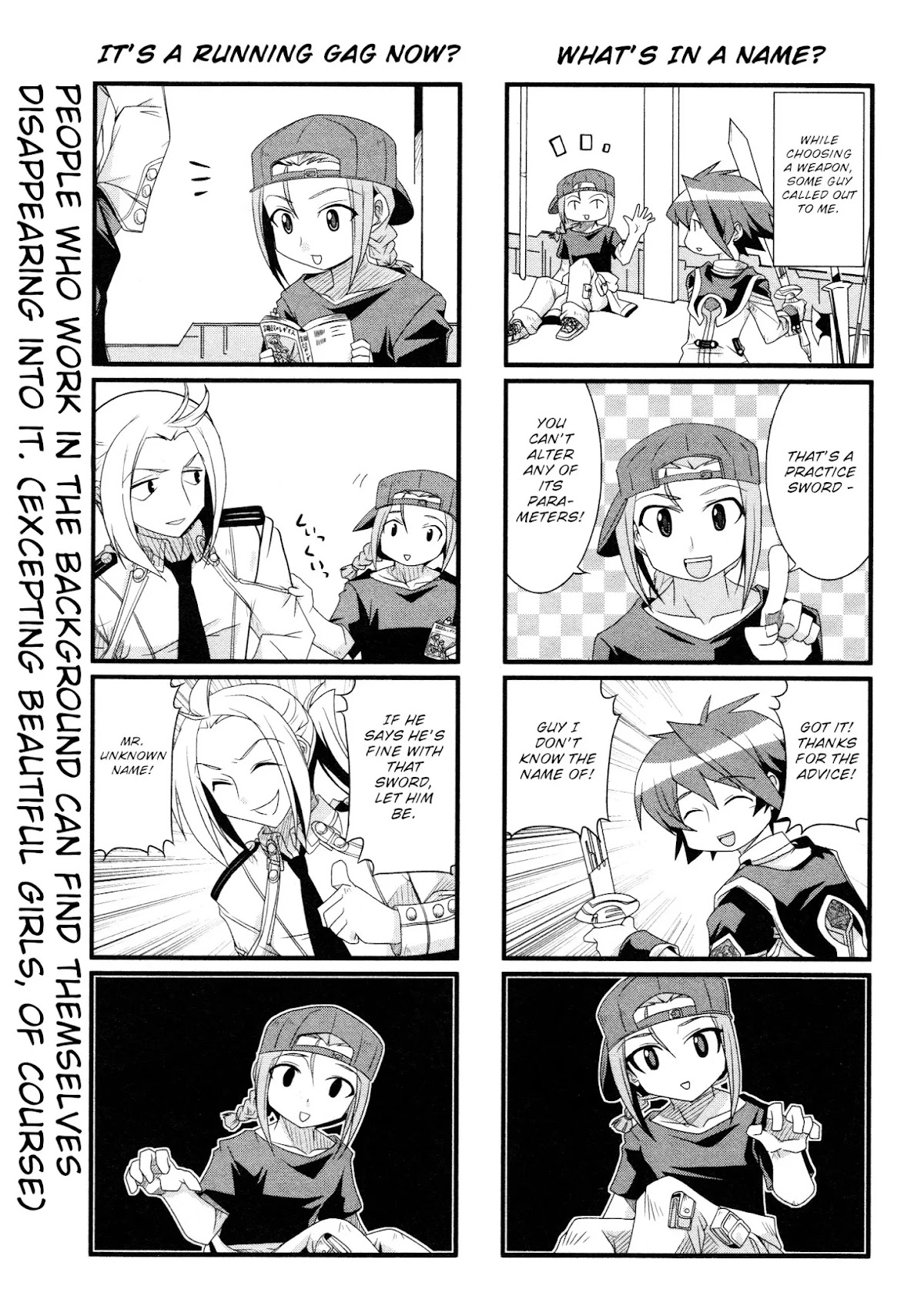 Chrome Shelled Regios Felli's Poem: a four frame comic strip Chapter 1 page 5 - Chapter 1