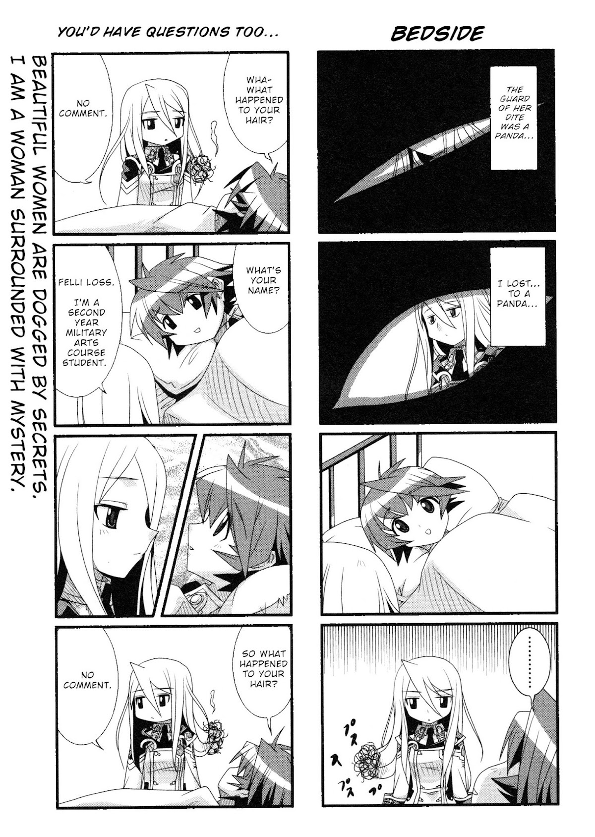 Chrome Shelled Regios Felli's Poem: a four frame comic strip Chapter 1 page 7 - Chapter 1