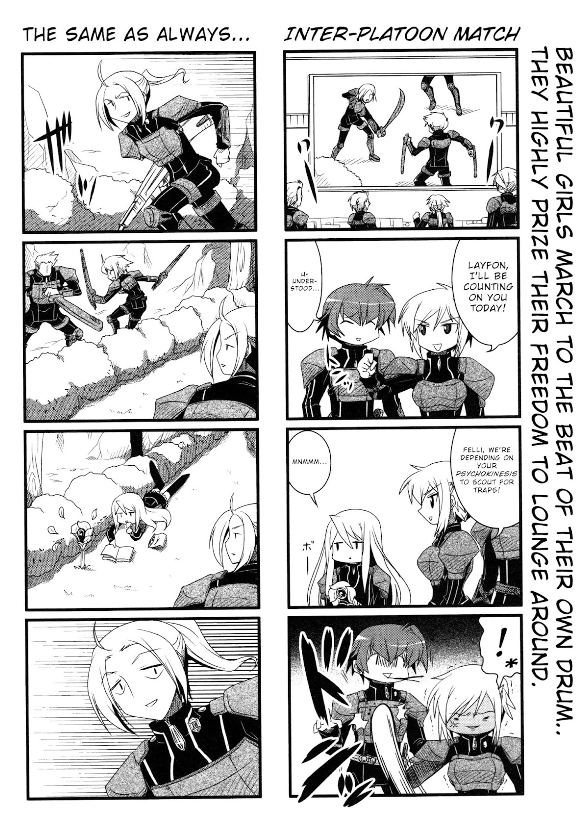 Chrome Shelled Regios Felli's Poem: a four frame comic strip Chapter 2 page 6 - Chapter 2