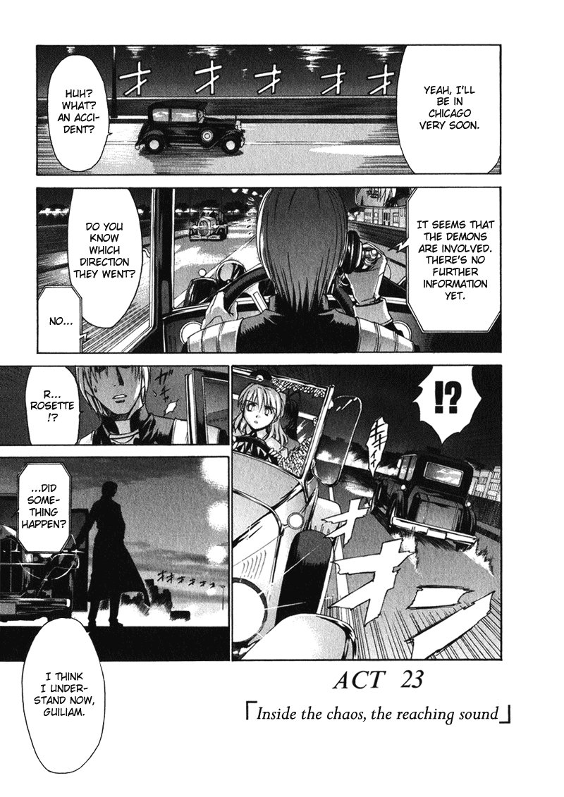 Chrono Crusade Chapter 23 page 1 - Chapter 23: Inside the Chaos, the Reaching Sound