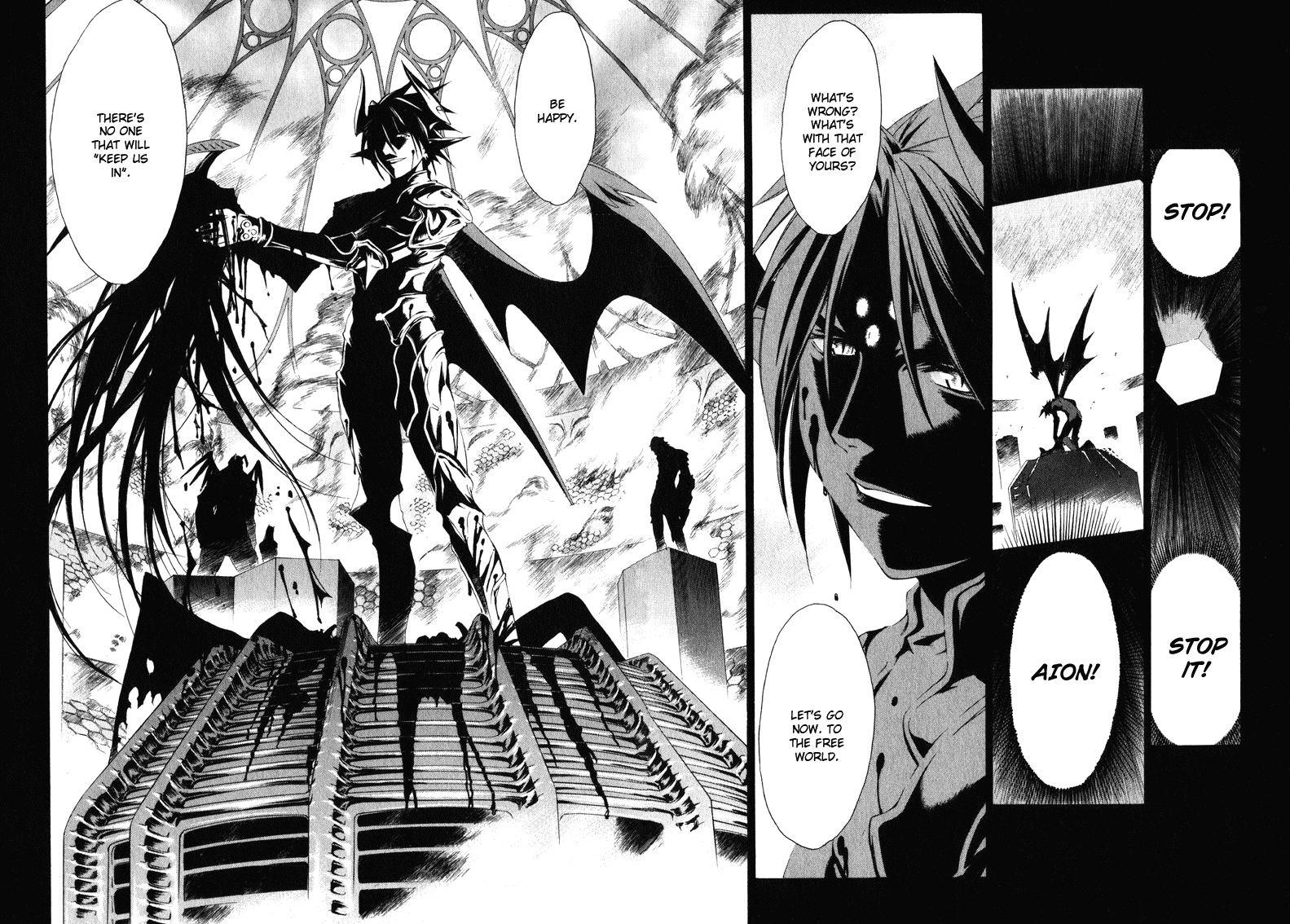 Chrono Crusade Chapter 23 page 13 - Chapter 23: Inside the Chaos, the Reaching Sound