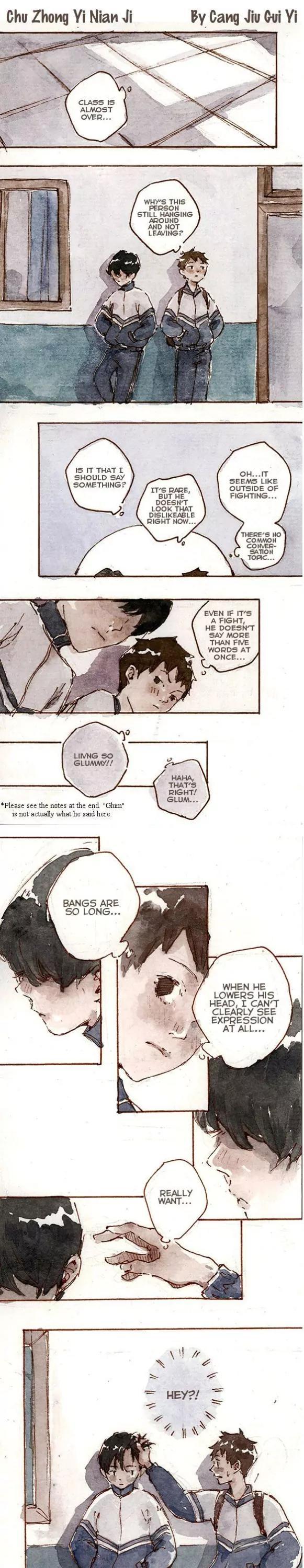 Chu Zhong Yi Nian Ji Chapter 3 page 2 - Chapter 3