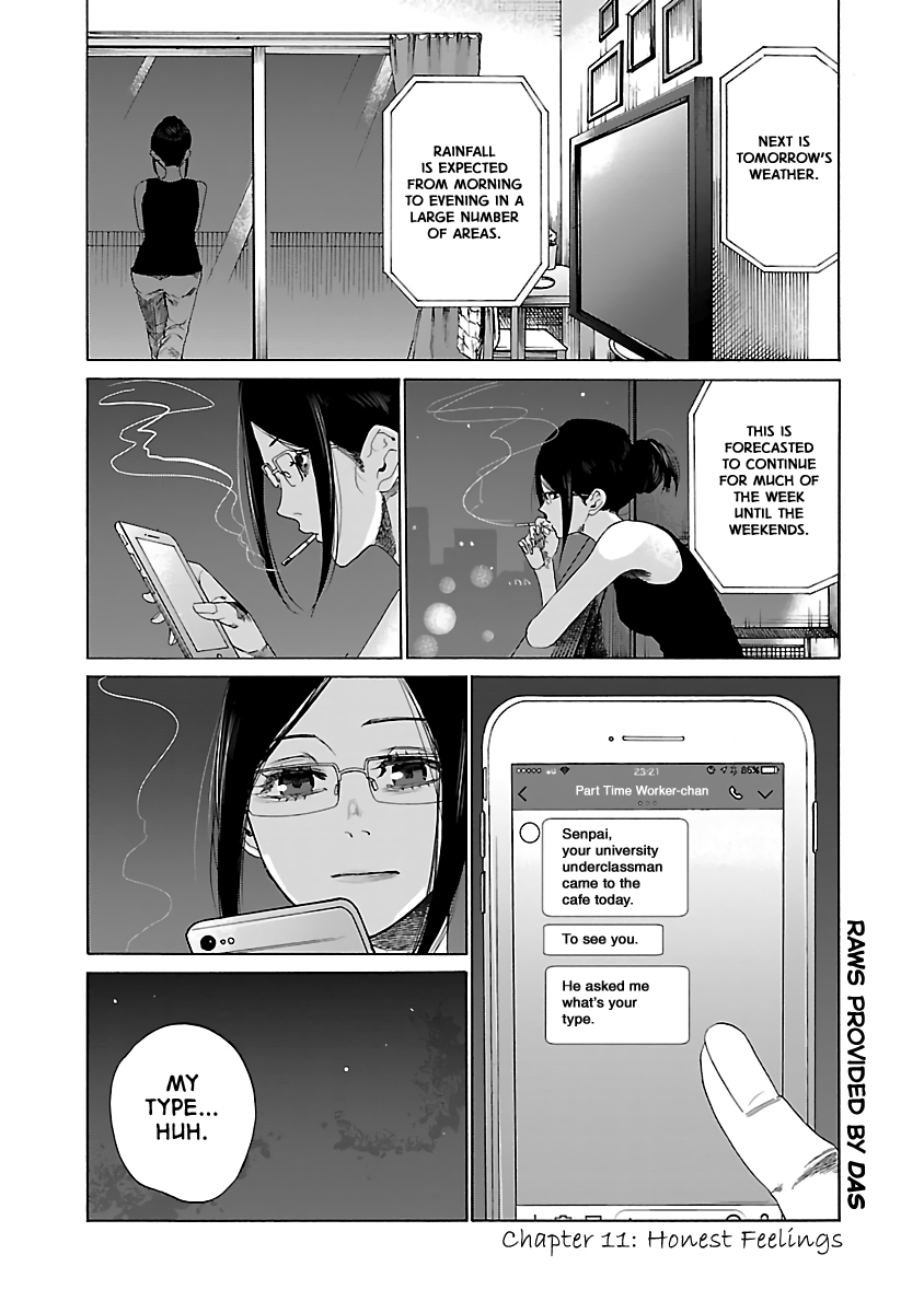 Cigarette & Cherry Chapter 11 page 1 - Chapter 11: Honest Feelings