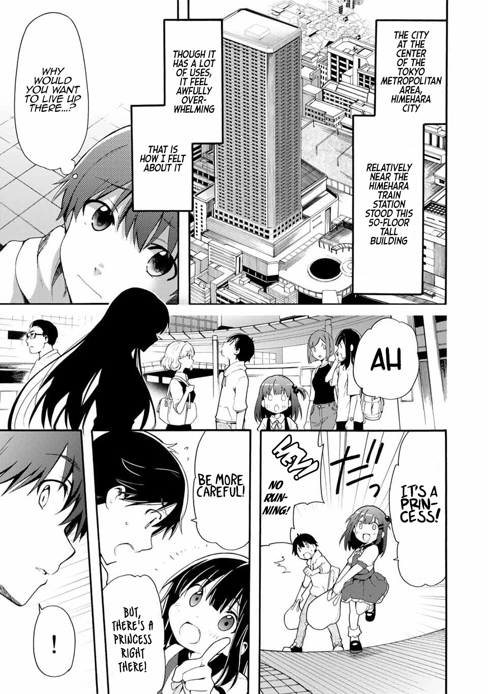 Cinderella wa Sagasanai. Chapter 1 page 3 - Chapter 1: The Princess From the High-Rise Apartment Building