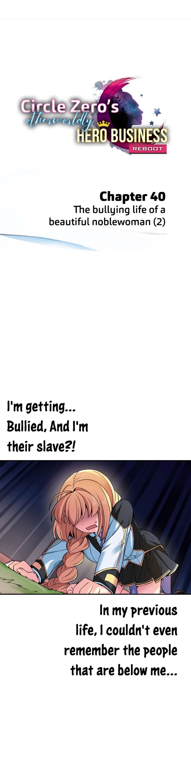 Circle Zero's Otherworldly Hero Business: Reboot Chapter 40 page 3 - Chapter 40: The Bullying Life of a Beautiful Noblewoman (2)