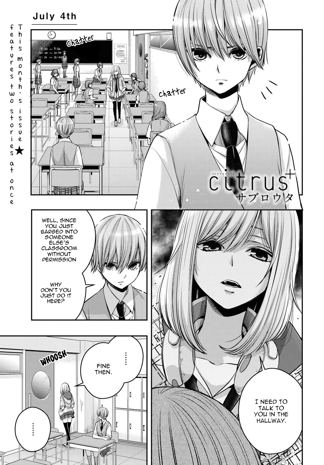 Citrus Plus (Saburouta) Chapter 16 page 1 - Chapter 16: July 4th