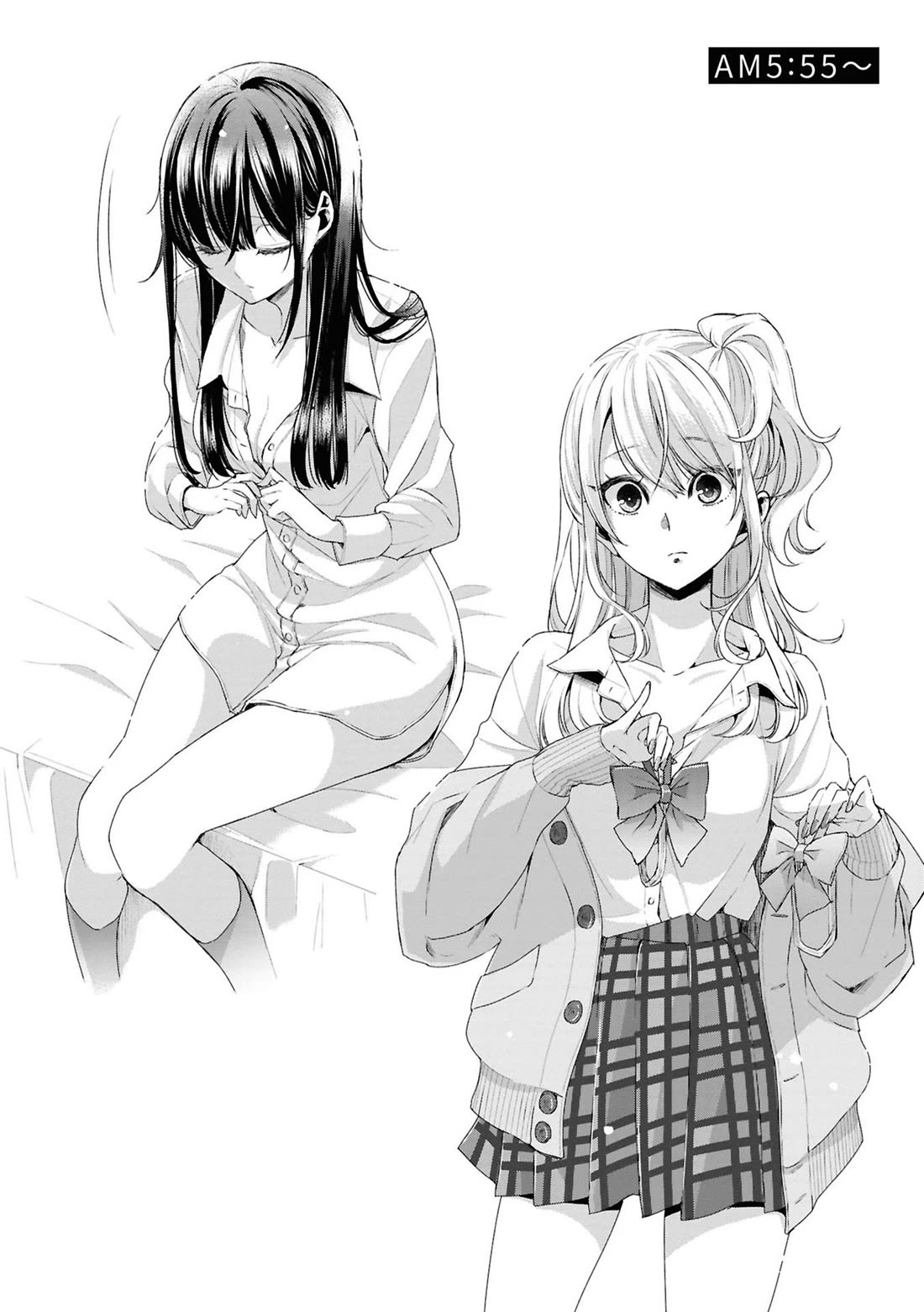 Citrus Plus (Saburouta) Chapter 36.5 page 3 - Chapter 36.5: vol.6 extra leaflet - A day in the life of Yuzu and Mei