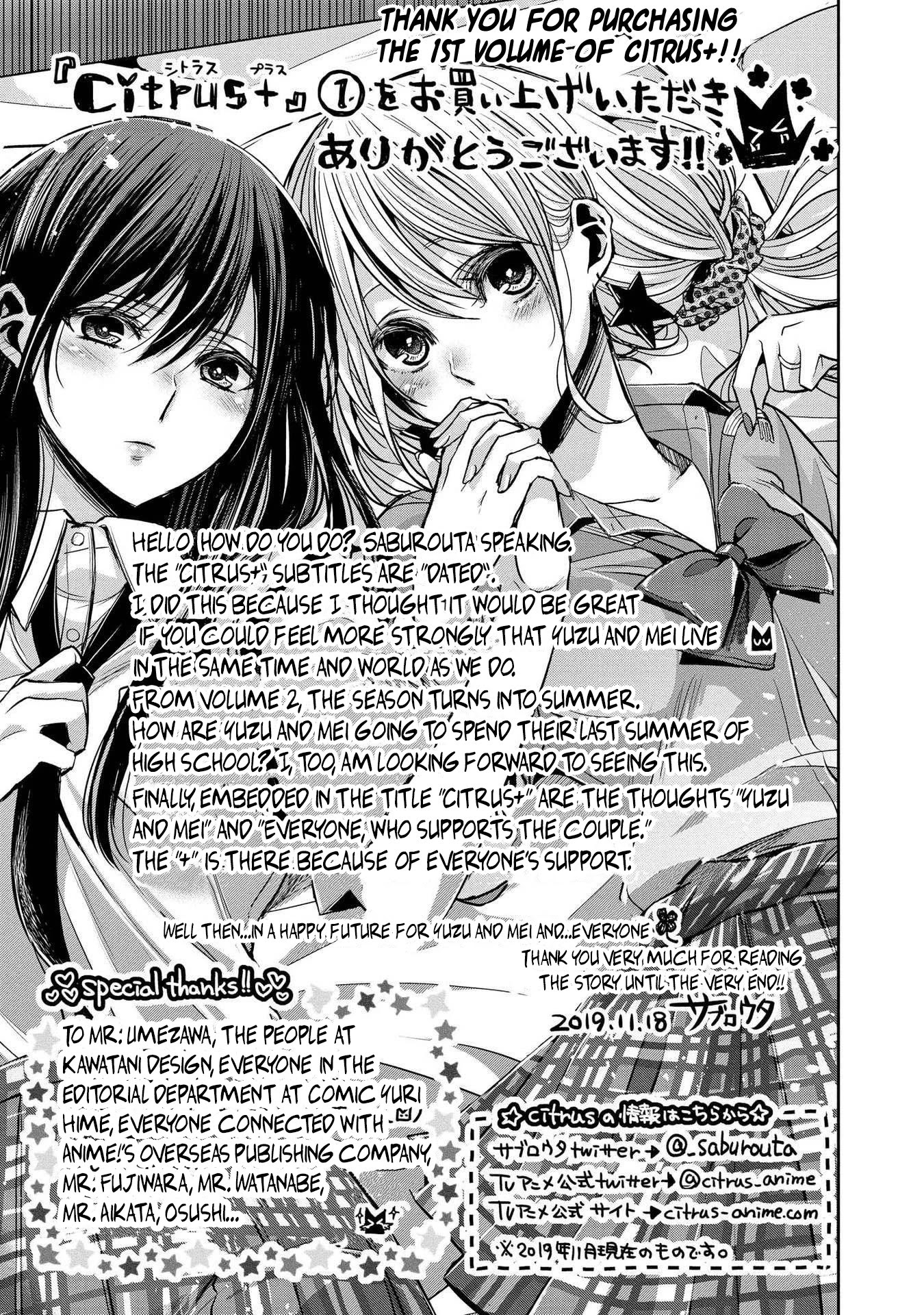 Citrus Plus (Saburouta) Chapter 6.5 page 8 - Chapter 6.5: vol.1 extra - June 16th (part 2)