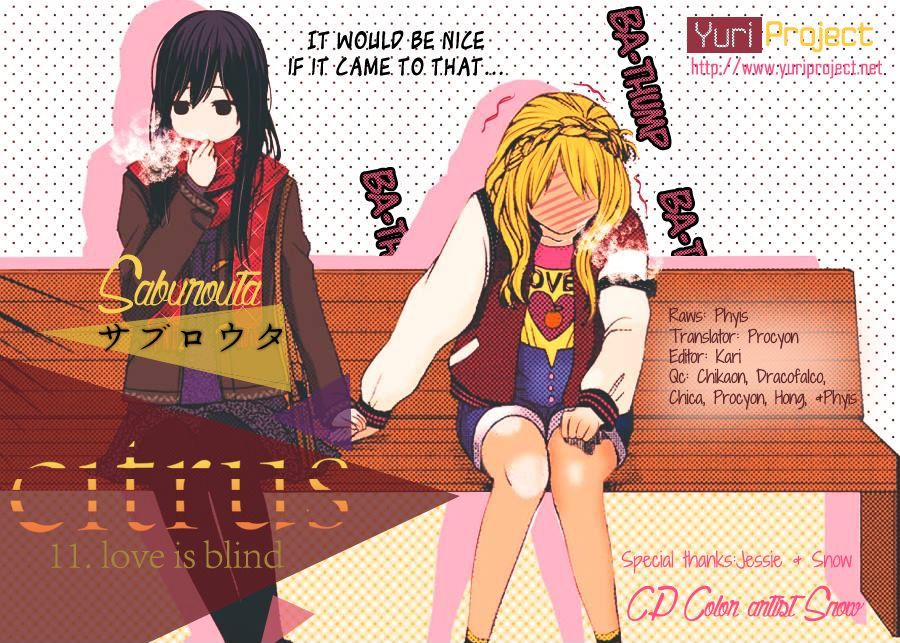 Citrus (Saburouta) Chapter 11 page 35 - Chapter 11: Love is Blind