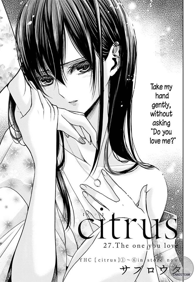 Citrus (Saburouta) Chapter 27 page 1 - Chapter 27: The one you love