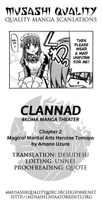 Clannad - 4-Koma Manga Theater Chapter 2.2 page 5 - Chapter 2 v2 : Magical Martial Arts Heroine Tomoyo, by Amano Uzura