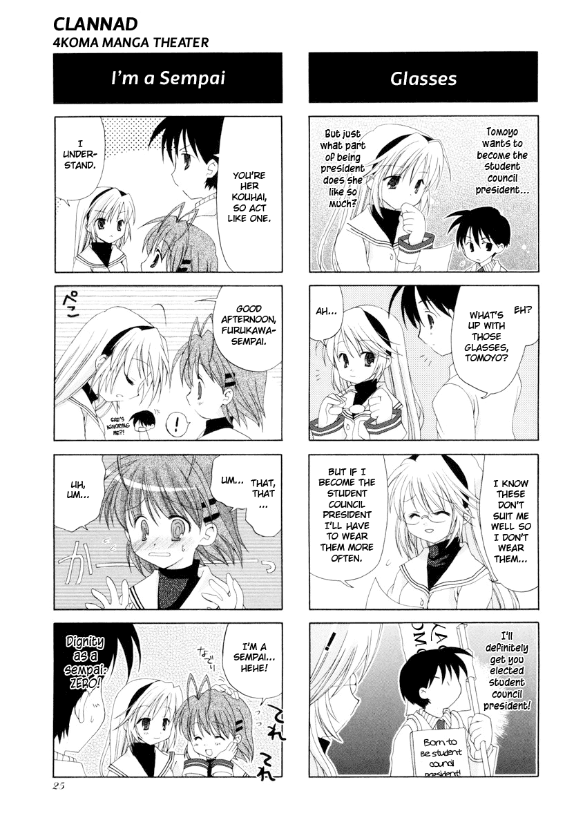 Clannad - 4-Koma Manga Theater Chapter 3.2 page 2 - Chapter 3 v2 : Romance, by Unohana Tsukasa