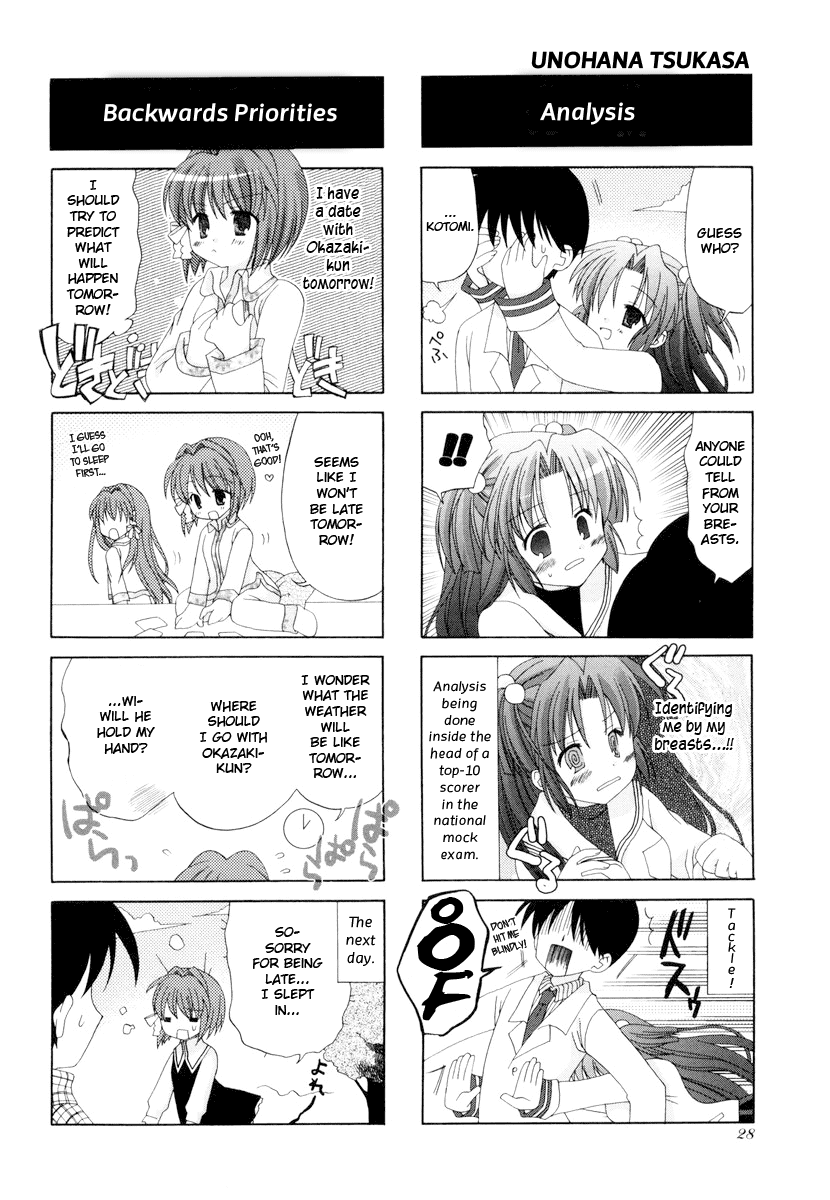 Clannad - 4-Koma Manga Theater Chapter 3.2 page 5 - Chapter 3 v2 : Romance, by Unohana Tsukasa