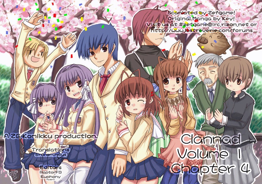 Clannad Chapter 4 page 1 - Chapter 4: The WIsh To The Sky
