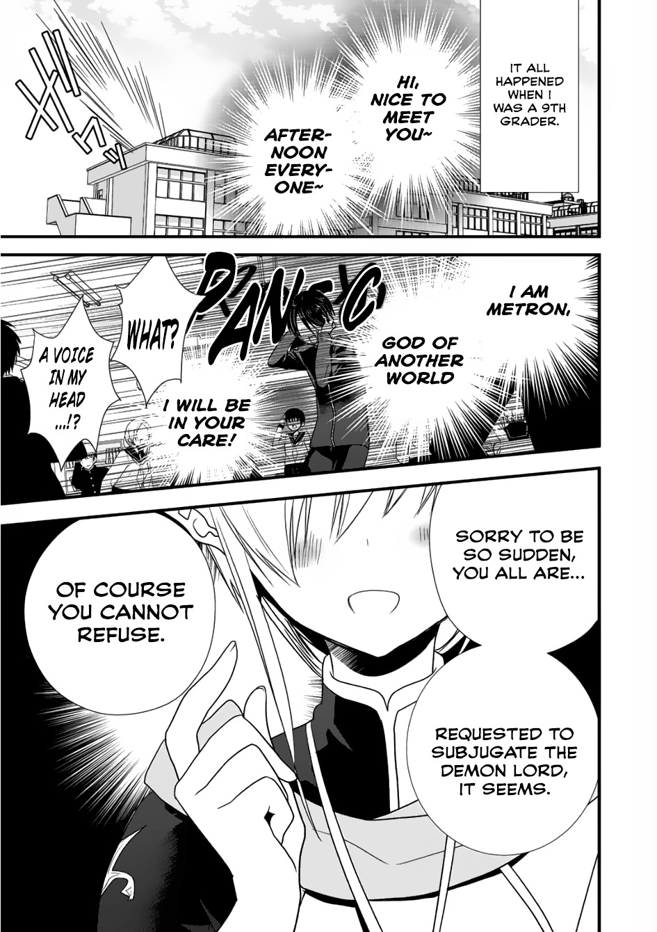 Class ga Isekai Shoukan sareta Naka Ore dake Nokotta n desu ga Chapter 1 page 2 - Chapter 1