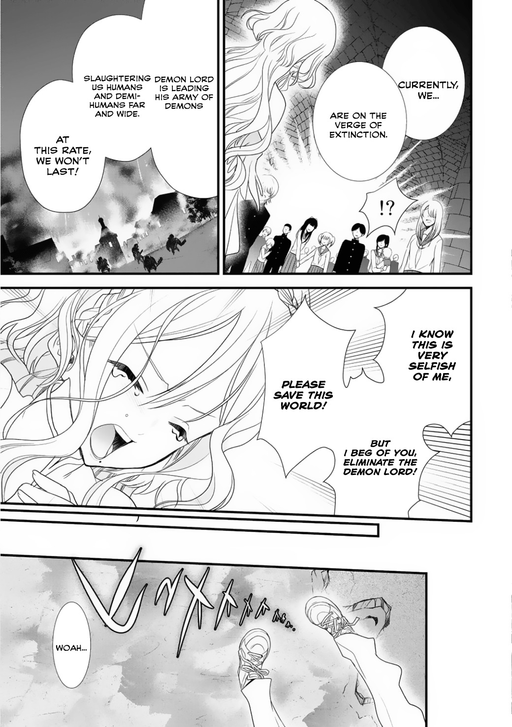 Class ga Isekai Shoukan sareta Naka Ore dake Nokotta n desu ga Chapter 3 page 4 - Chapter 3