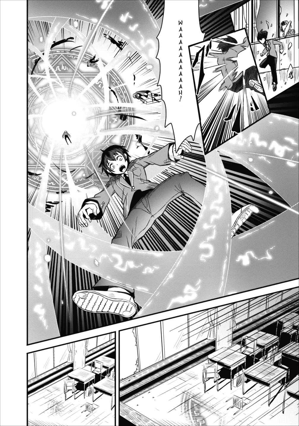 Class-goto Shuudan Teni Shimashita ga, ichiban Tsuyoi Ore wa Saijaku no Shounin ni Gisouchuu Chapter 1 page 14 - Chapter 1