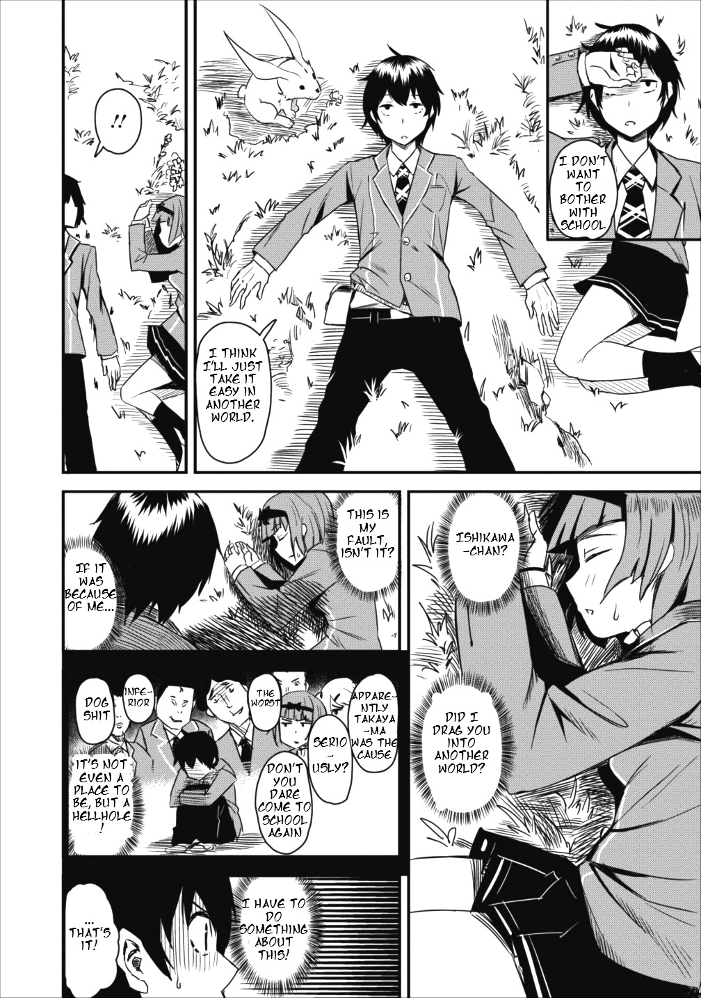 Class-goto Shuudan Teni Shimashita ga, ichiban Tsuyoi Ore wa Saijaku no Shounin ni Gisouchuu Chapter 1 page 16 - Chapter 1