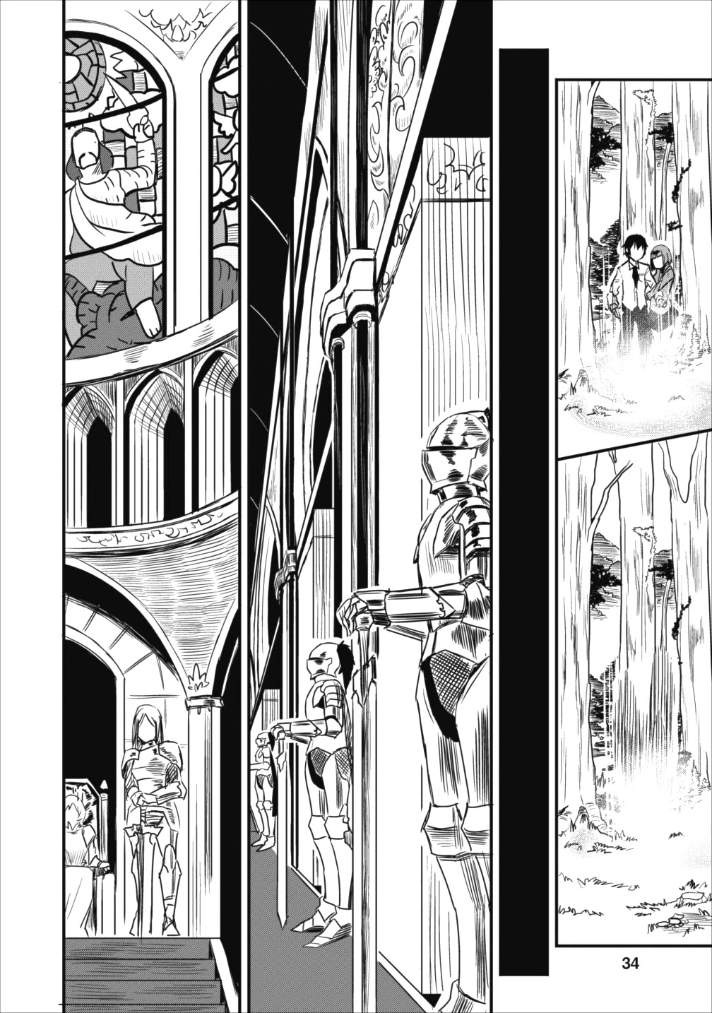 Class-goto Shuudan Teni Shimashita ga, ichiban Tsuyoi Ore wa Saijaku no Shounin ni Gisouchuu Chapter 1 page 34 - Chapter 1