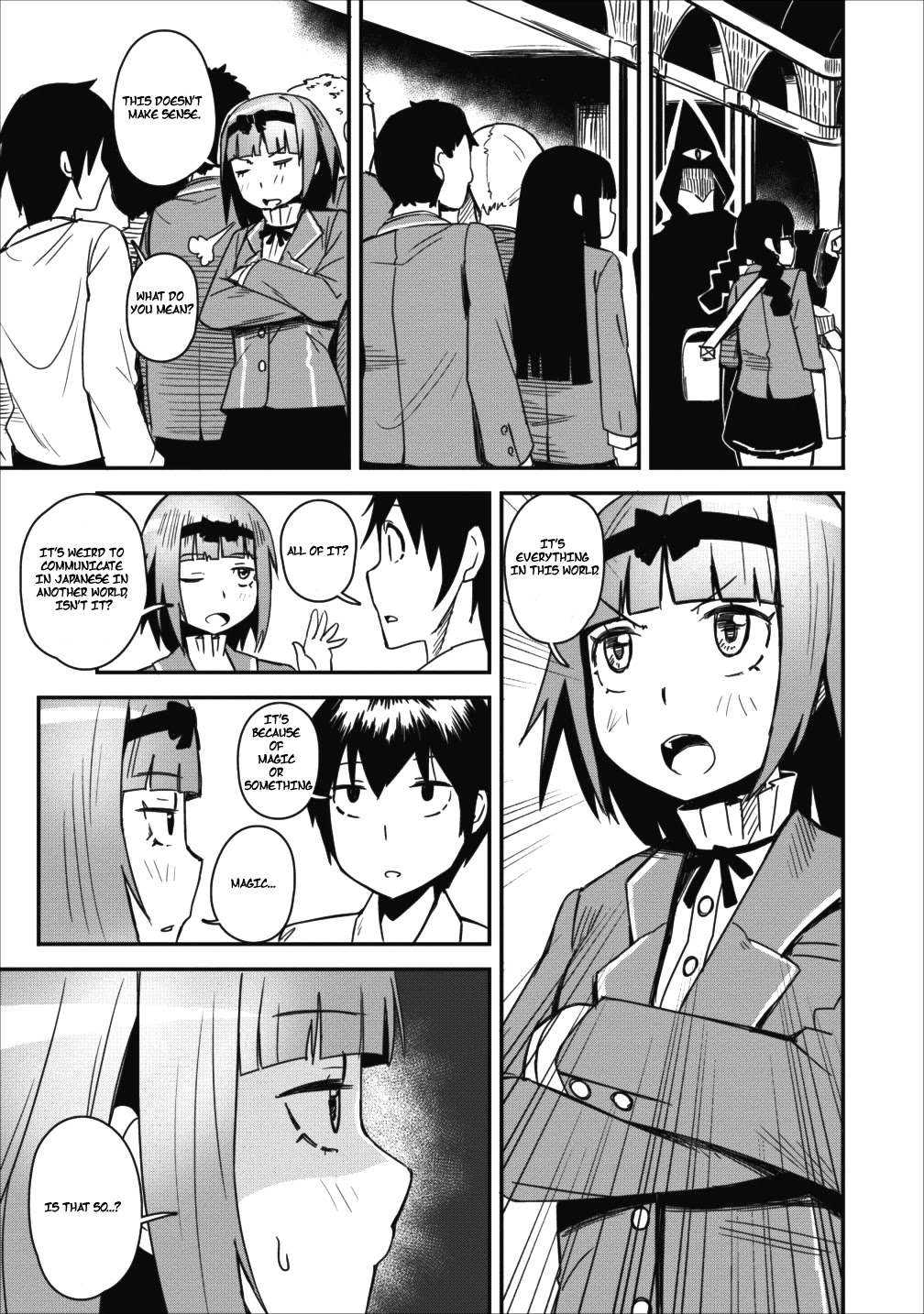 Class-goto Shuudan Teni Shimashita ga, ichiban Tsuyoi Ore wa Saijaku no Shounin ni Gisouchuu Chapter 2 page 12 - Chapter 2