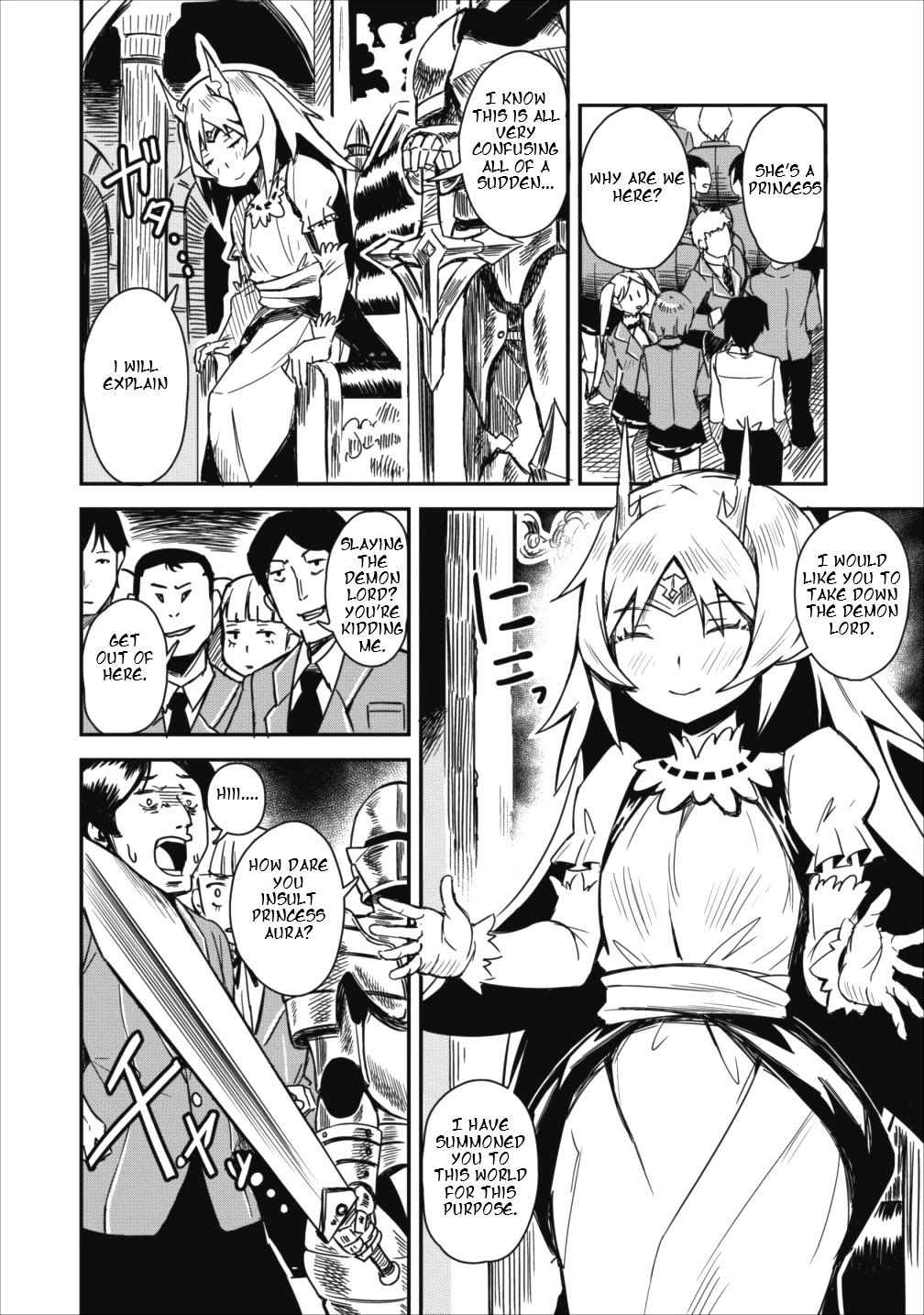 Class-goto Shuudan Teni Shimashita ga, ichiban Tsuyoi Ore wa Saijaku no Shounin ni Gisouchuu Chapter 2 page 3 - Chapter 2