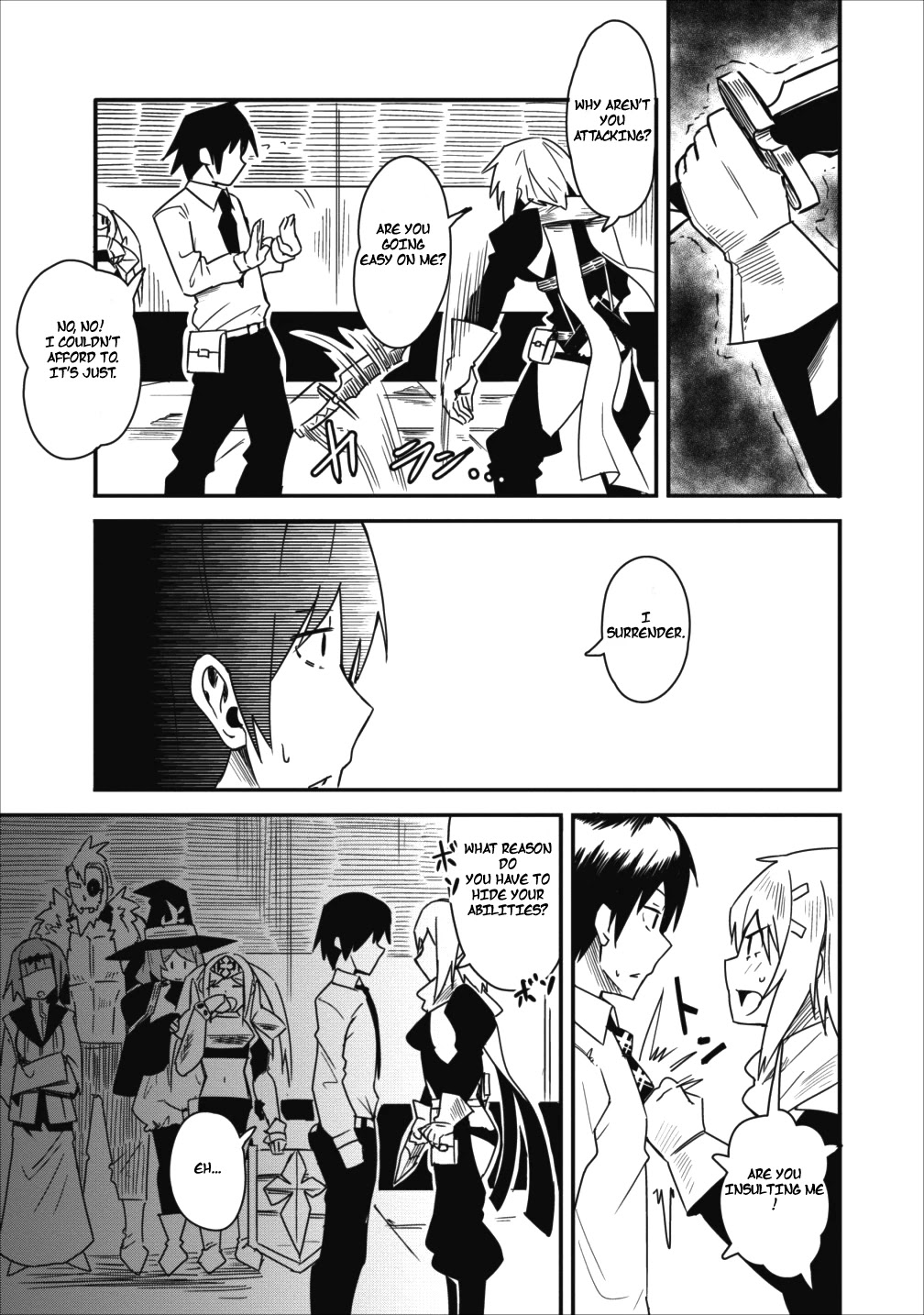 Class-goto Shuudan Teni Shimashita ga, ichiban Tsuyoi Ore wa Saijaku no Shounin ni Gisouchuu Chapter 3 page 24 - Chapter 3