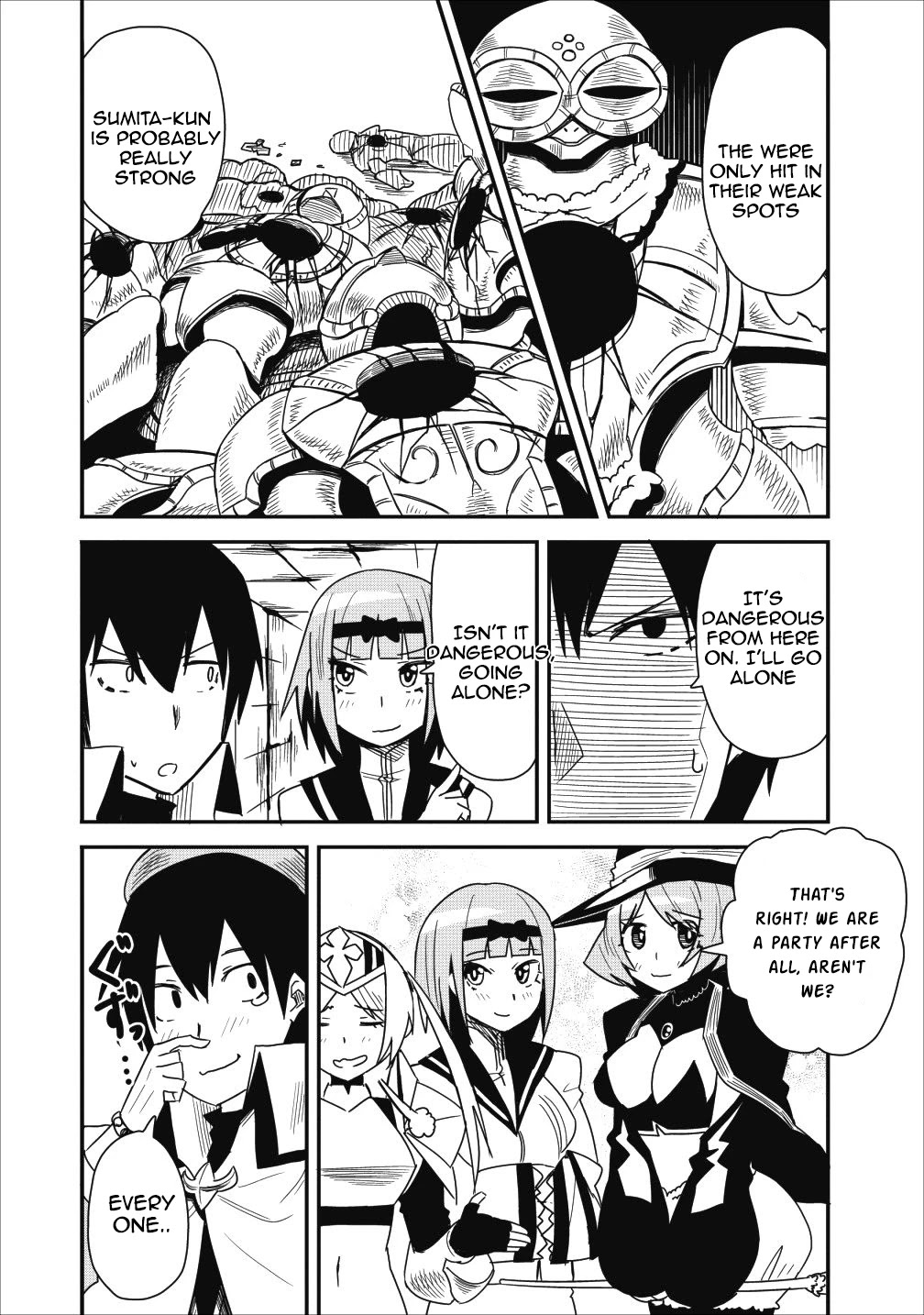 Class-goto Shuudan Teni Shimashita ga, ichiban Tsuyoi Ore wa Saijaku no Shounin ni Gisouchuu Chapter 6 page 10 - Chapter 6