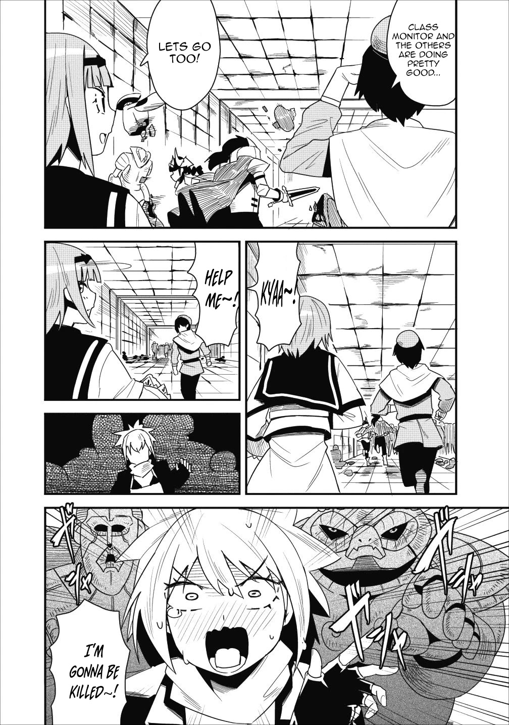 Class-goto Shuudan Teni Shimashita ga, ichiban Tsuyoi Ore wa Saijaku no Shounin ni Gisouchuu Chapter 6 page 2 - Chapter 6