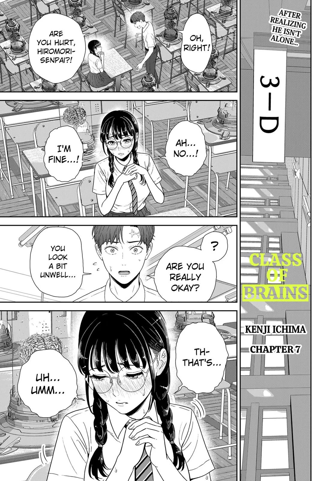 Class of Brains Chapter 7 page 1 - Chapter 7
