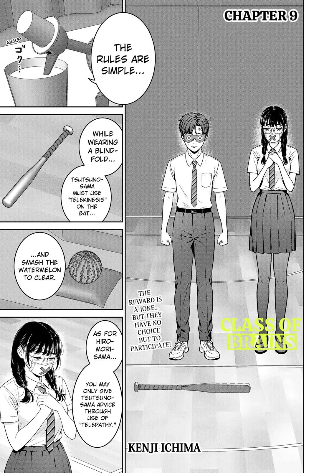 Class of Brains Chapter 9 page 1 - Chapter 9