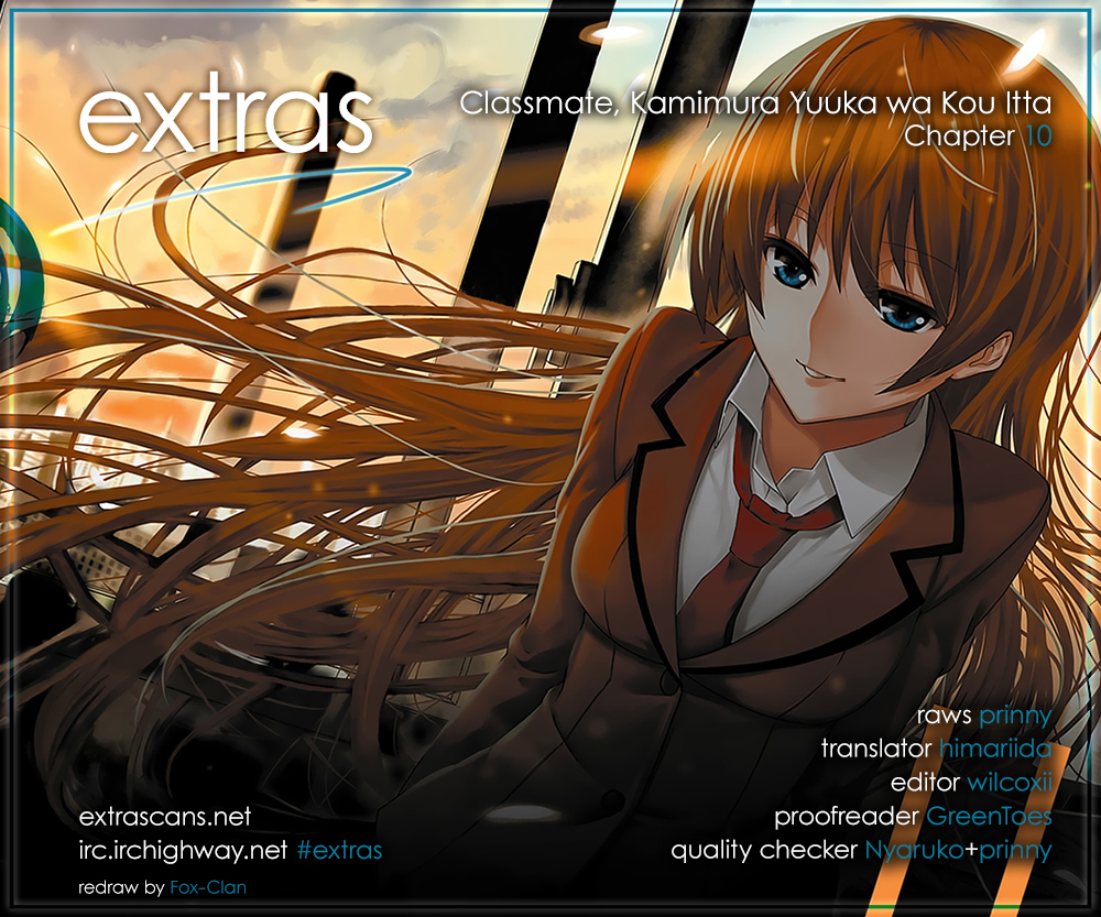 Classmate, Kamimura Yuuka wa Kou Itta. Chapter 10 page 1 - Chapter 10: Devil King