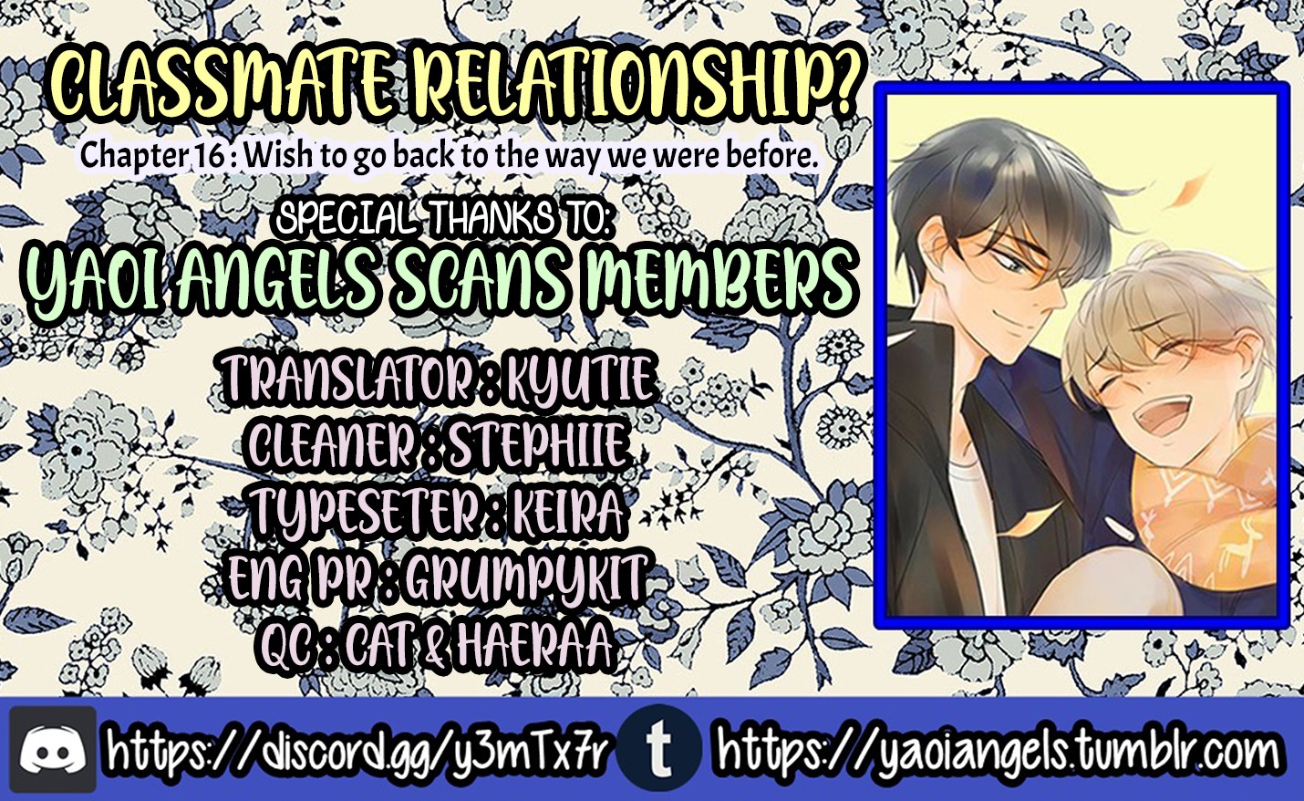 Classmate Relationship? Chapter 16 page 1 - Chapter 16: Wish to go back to the way we were before.