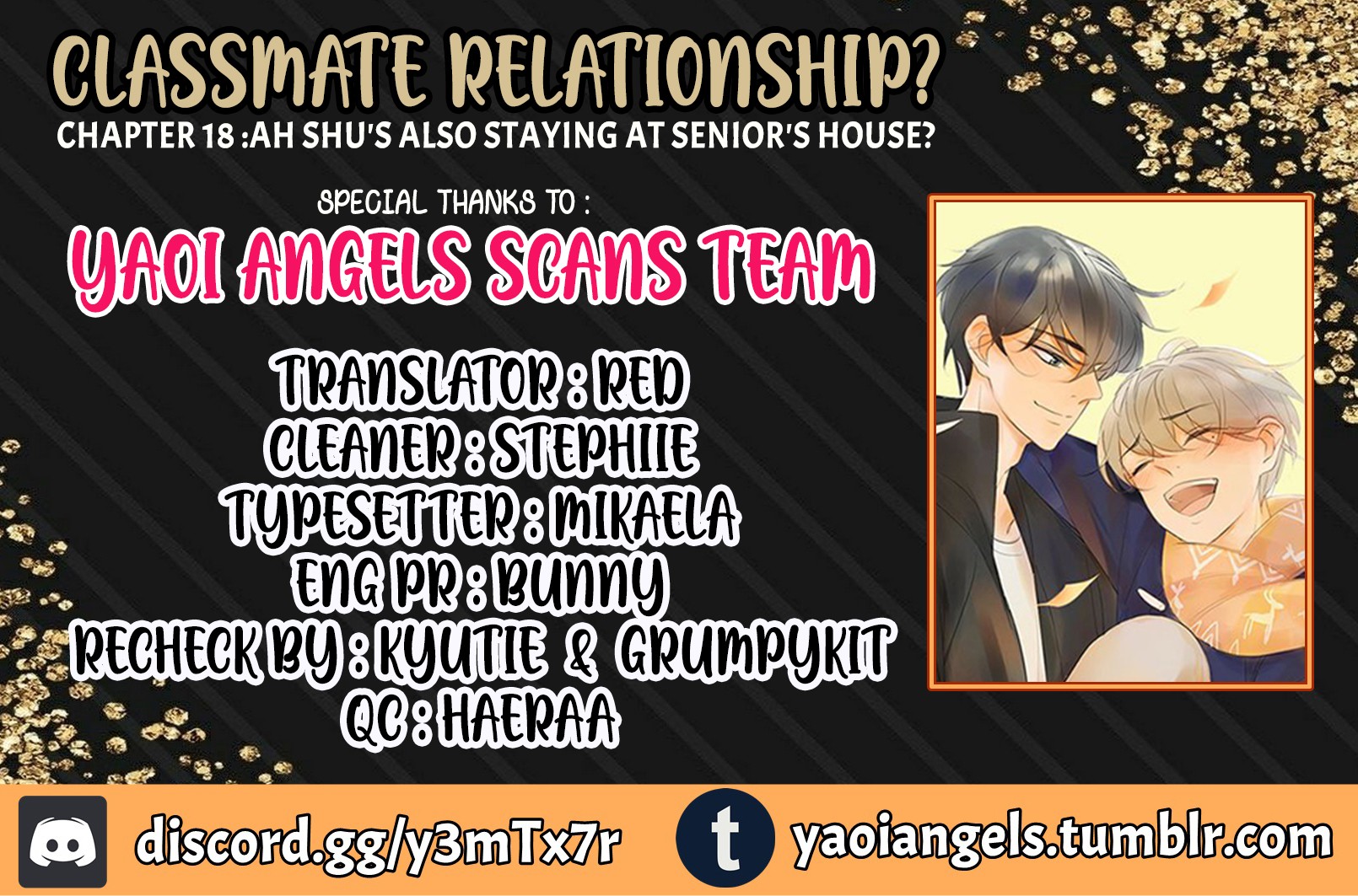 Classmate Relationship? Chapter 18 page 1 - Chapter 18: Ah Shu's also staying at Senior's house?